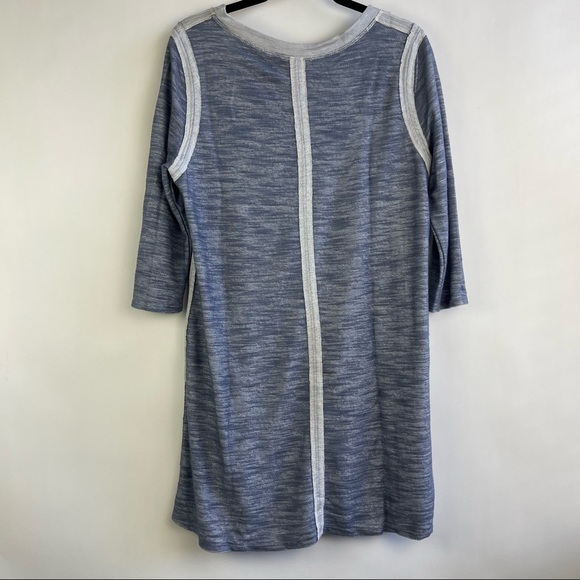 Papermoon Blue Spaced Dyed Shirt Dress Size Medium - Picture 6 of 10